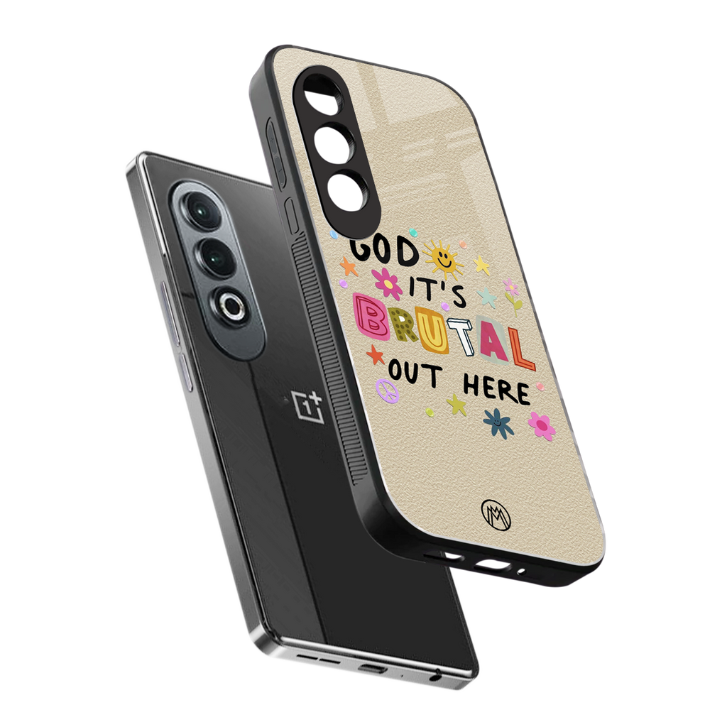 it's brutal out here back phone cover | glass case for oneplus nord ce 4