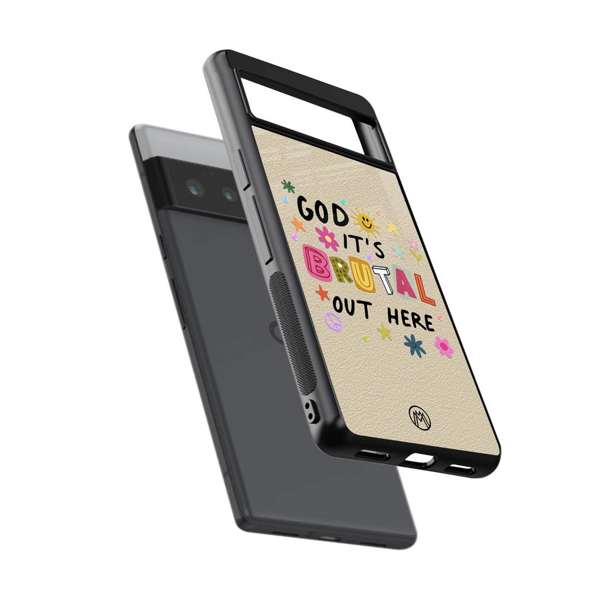 it's brutal out here back phone cover | glass case for google pixel 6 pro