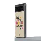 it's brutal out here back phone cover | glass case for google pixel 6