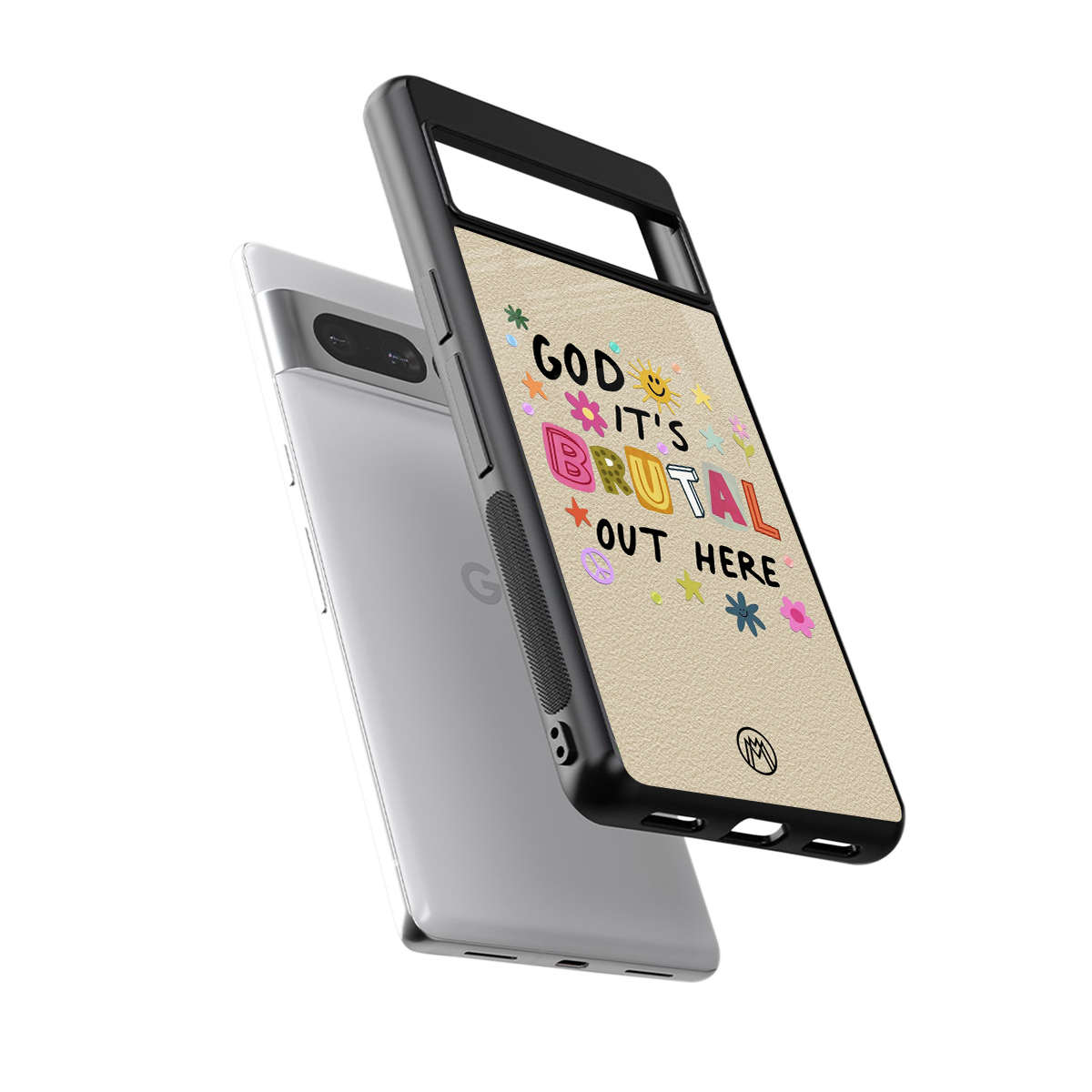 it's brutal out here back phone cover | glass case for google pixel 7 pro