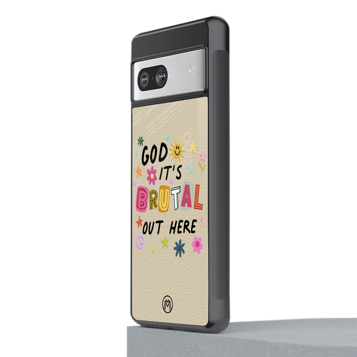 it's brutal out here back phone cover | glass case for Google Pixel 7