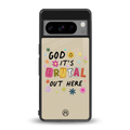 it's brutal out here back phone cover | glass case for google pixel 8 pro