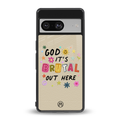 it's brutal out here back phone cover | glass case for Google Pixel 8