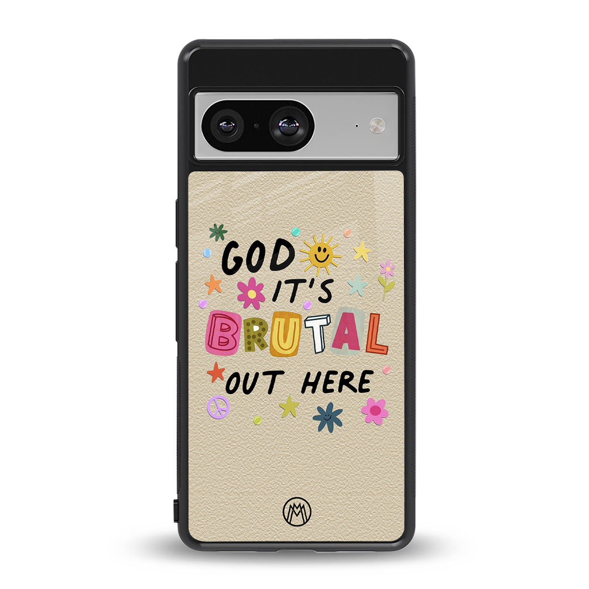 it's brutal out here back phone cover | glass case for Google Pixel 8