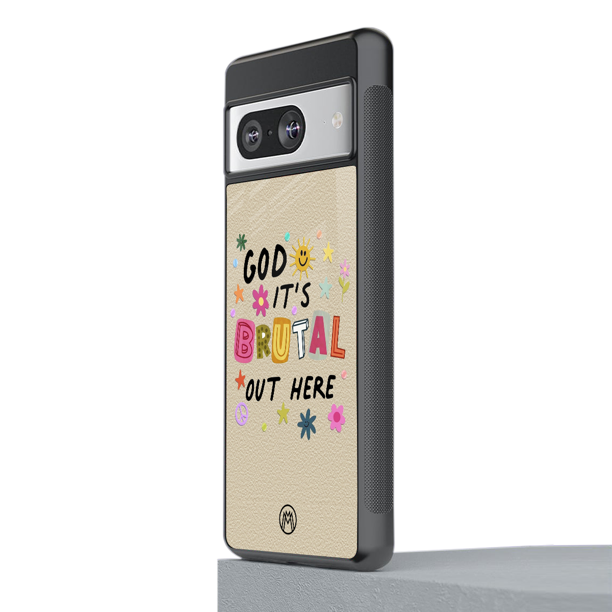 it's brutal out here back phone cover | glass case for Google Pixel 8
