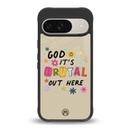 it's brutal out here back phone cover | glass case for google pixel 9