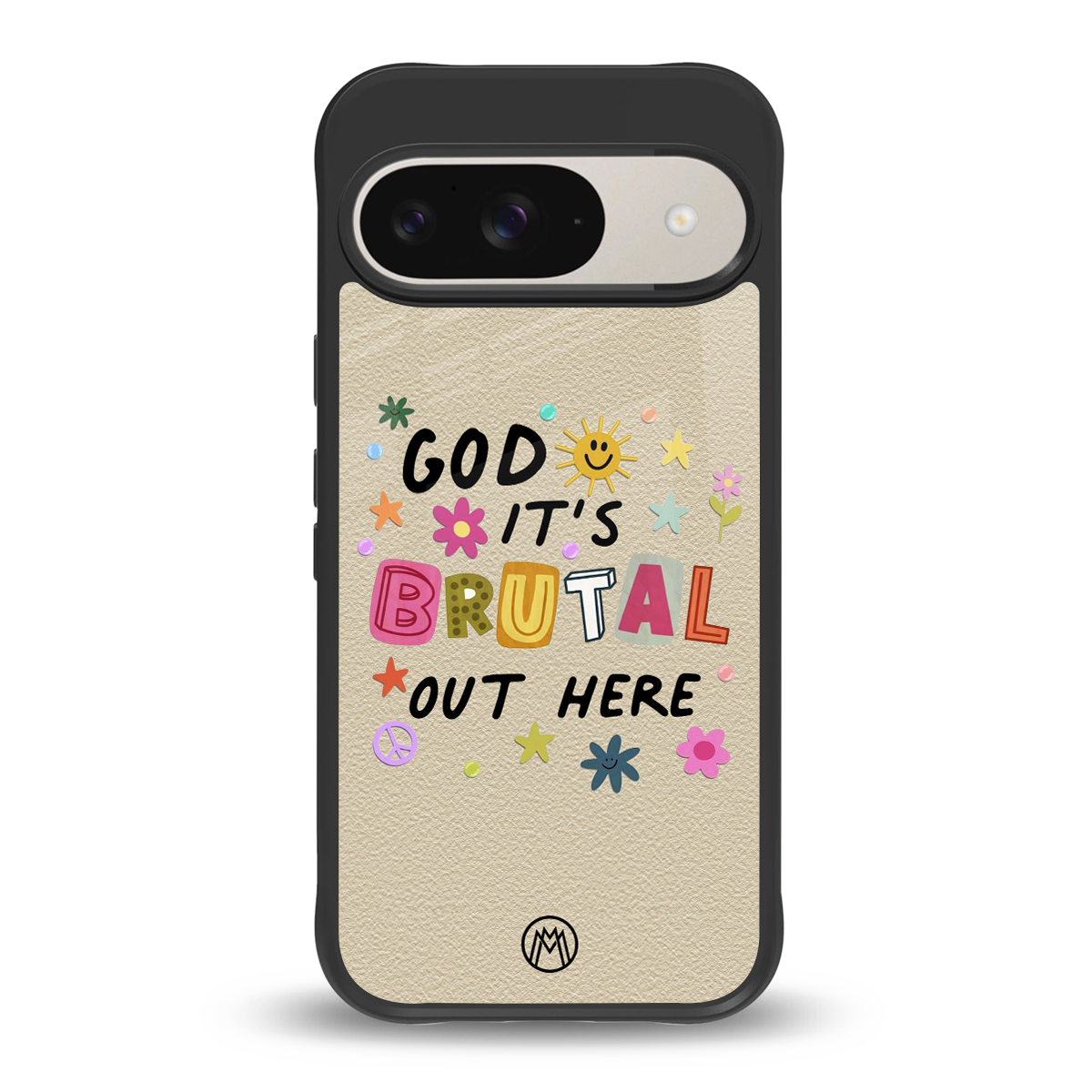 it's brutal out here back phone cover | glass case for google pixel 9