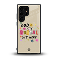 it's brutal out here back phone cover | glass case for samsung galaxy s23 ultra
