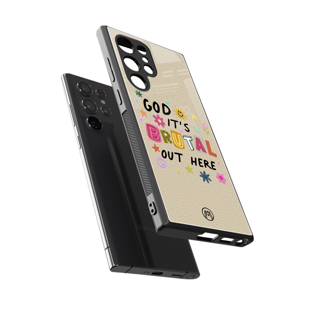 it's brutal out here back phone cover | glass case for samsung galaxy s23 ultra