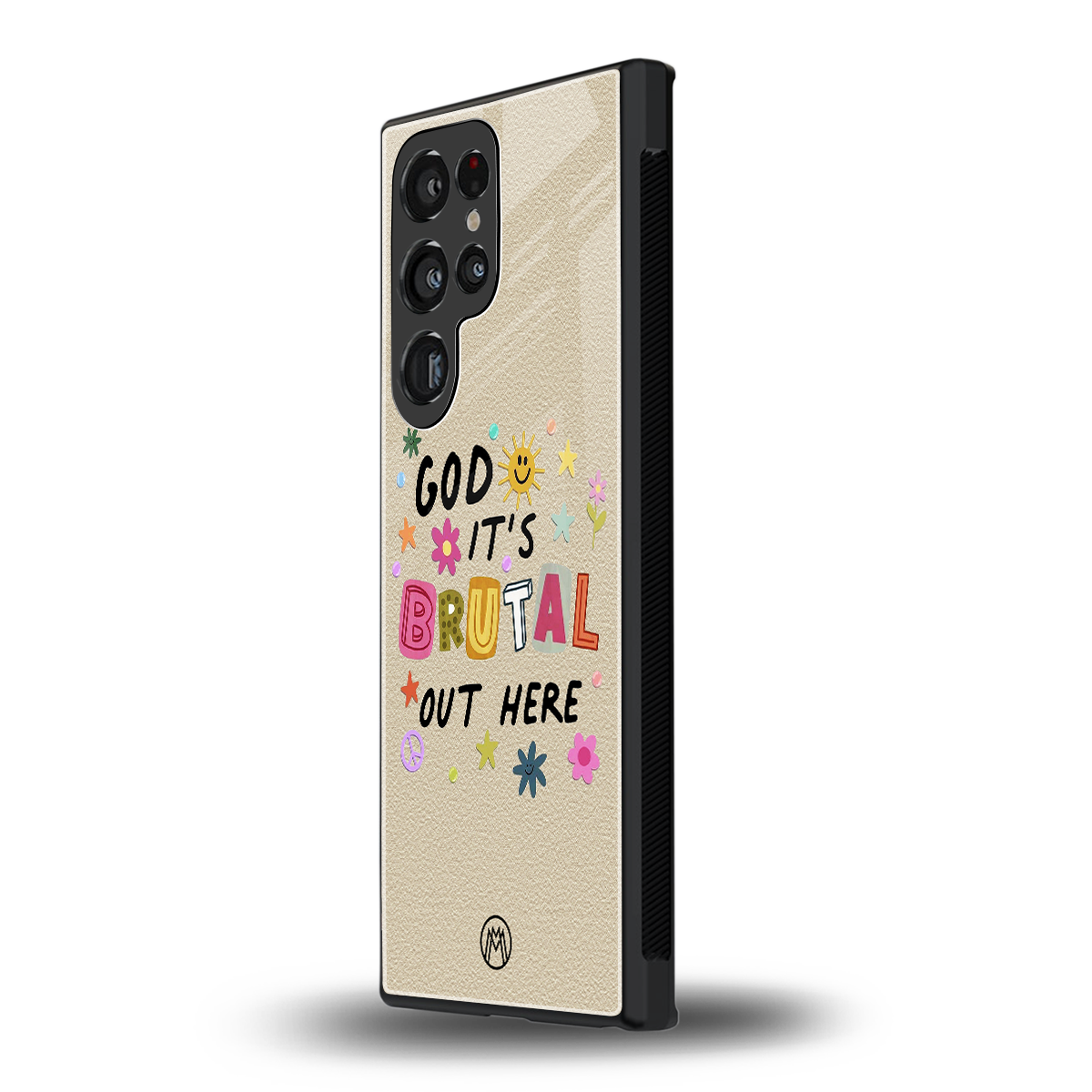 it's brutal out here back phone cover | glass case for samsung galaxy s23 ultra