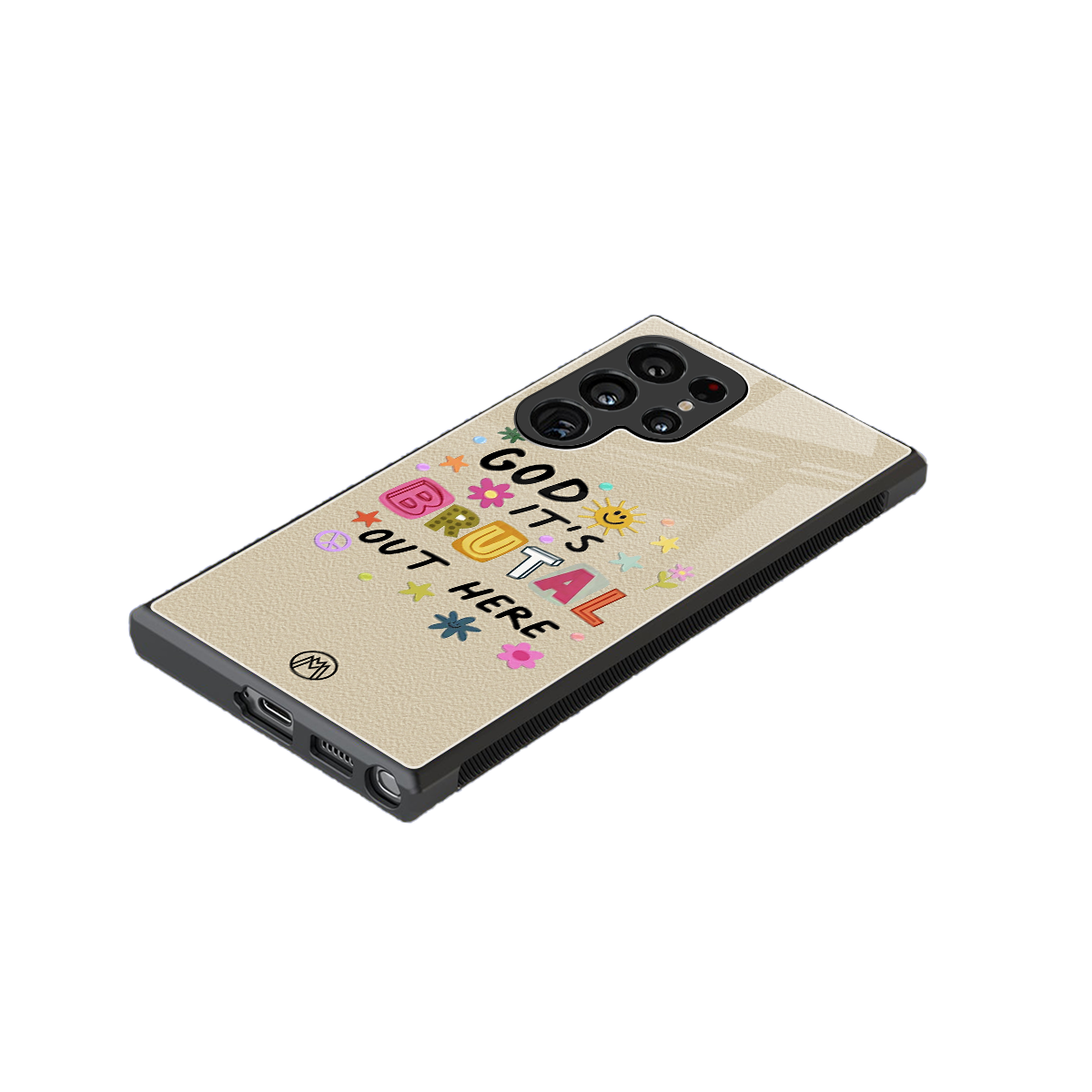 it's brutal out here back phone cover | glass case for samsung galaxy s23 ultra