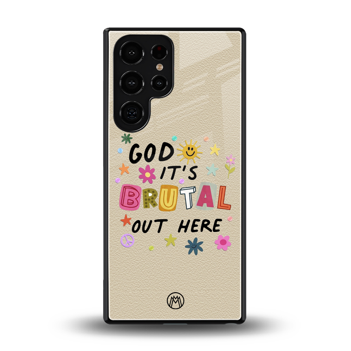 it's brutal out here back phone cover | glass case for samsung galaxy s25 ultra