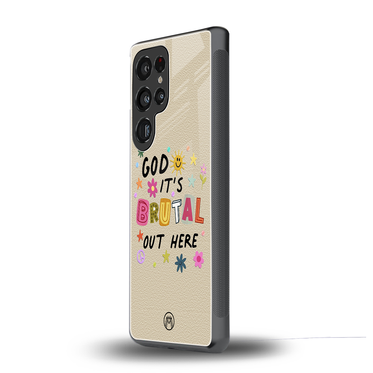 it's brutal out here back phone cover | glass case for samsung galaxy s25 ultra