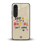 it's brutal out here back phone cover | glass case for samsung galaxy s24