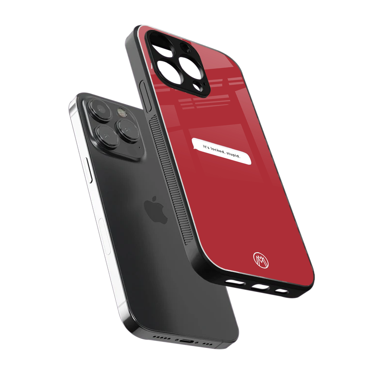 it's locked stupid back phone cover | glass case for iphone 15 pro max