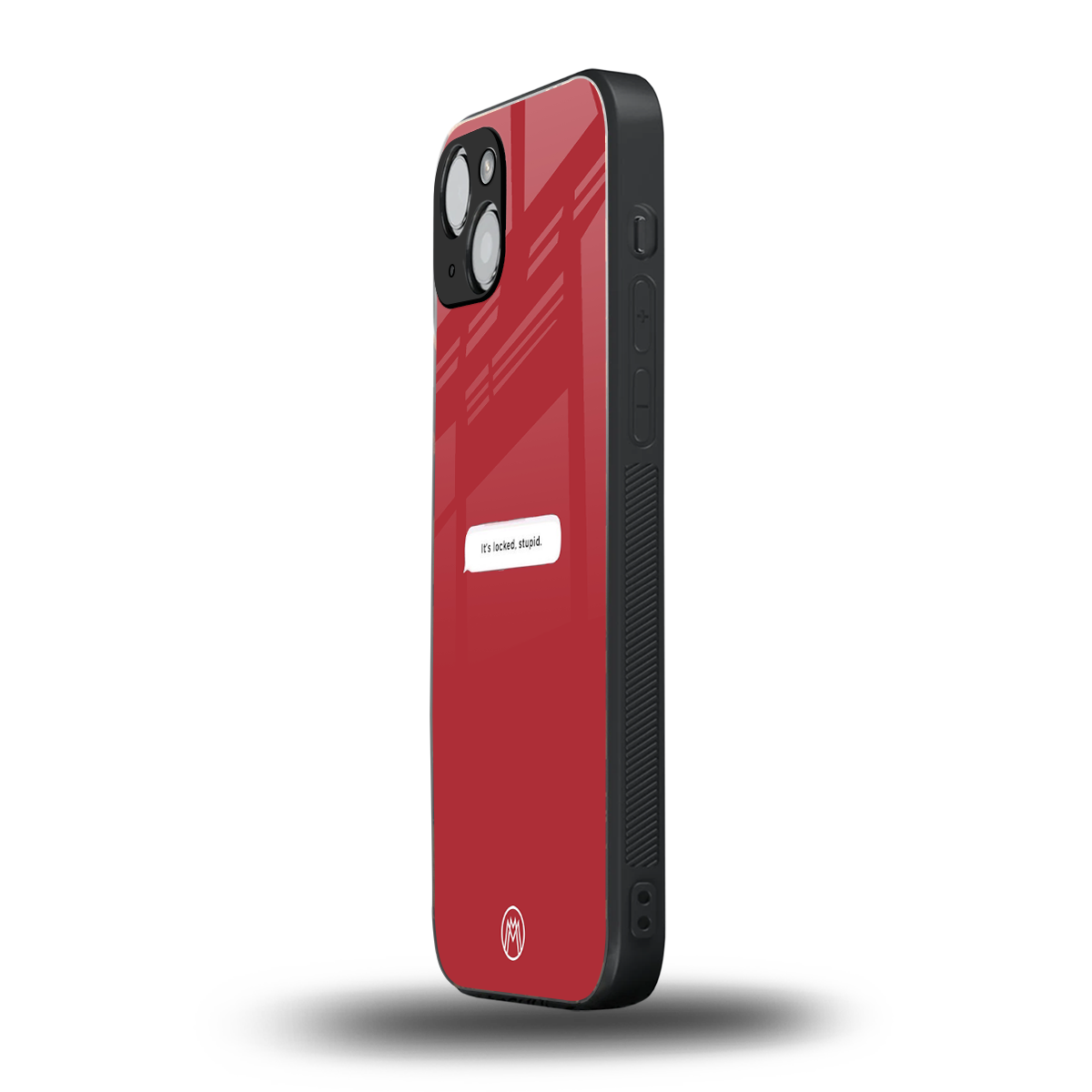 it's locked stupid back phone cover | glass case for iphone 15