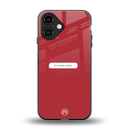 it's locked stupid back phone cover | glass case for iphone 16