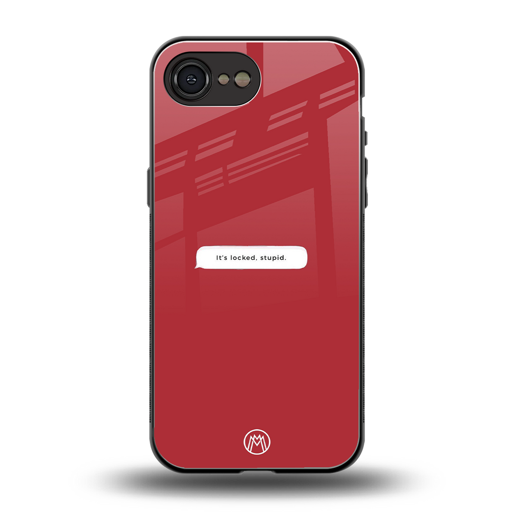 it's locked stupid back phone cover | glass case for iphone 16e