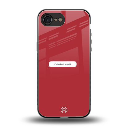 it's locked stupid back phone cover | glass case for iphone 16e