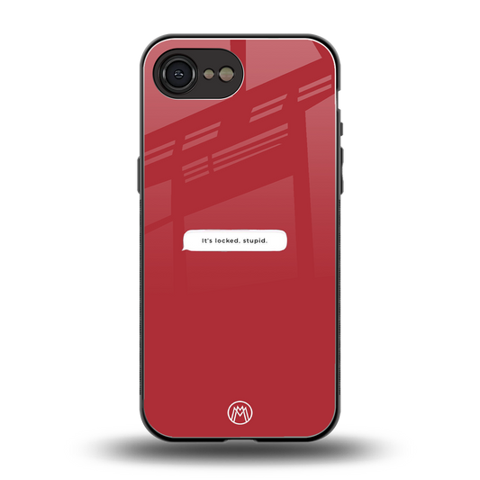 it's locked stupid back phone cover | glass case for iphone 16e