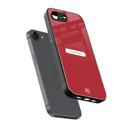 it's locked stupid back phone cover | glass case for iphone 16e