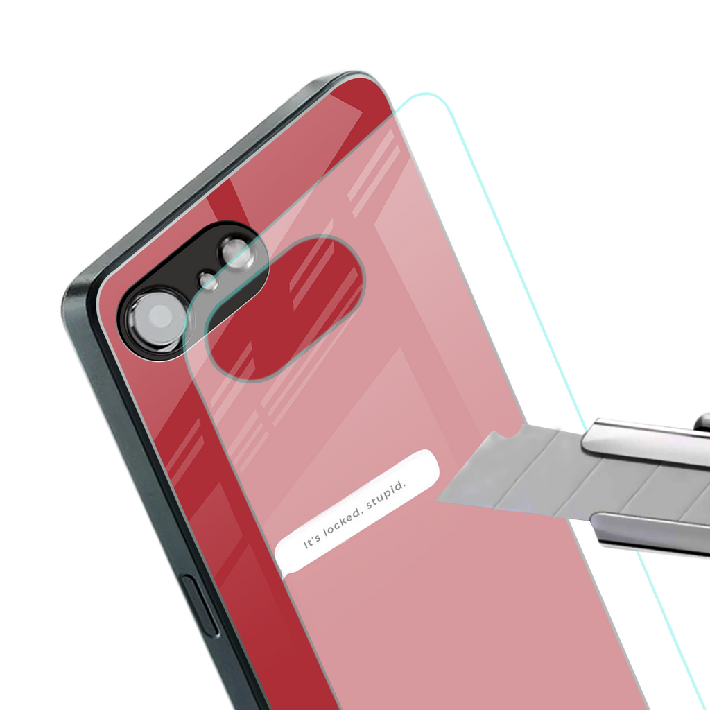 it's locked stupid back phone cover | glass case for iphone 16e