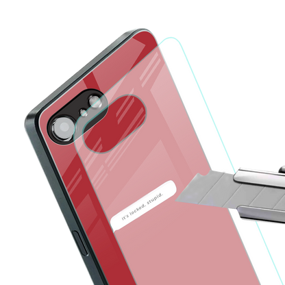 it's locked stupid back phone cover | glass case for iphone 16e