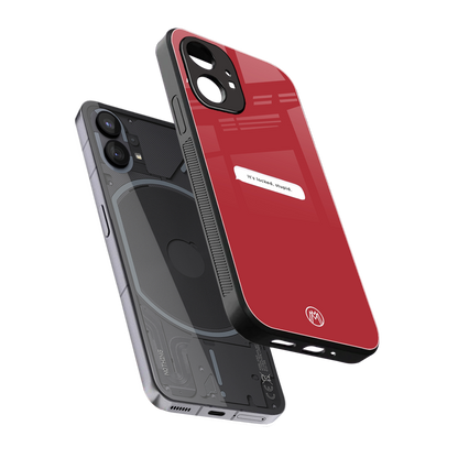it's locked stupid back phone cover | glass case for nothing phone 1