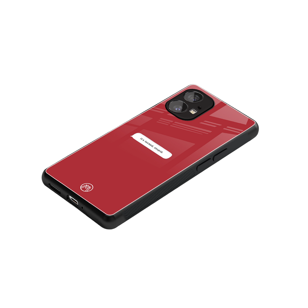 it's locked stupid back phone cover | glass case for nothing phone 1
