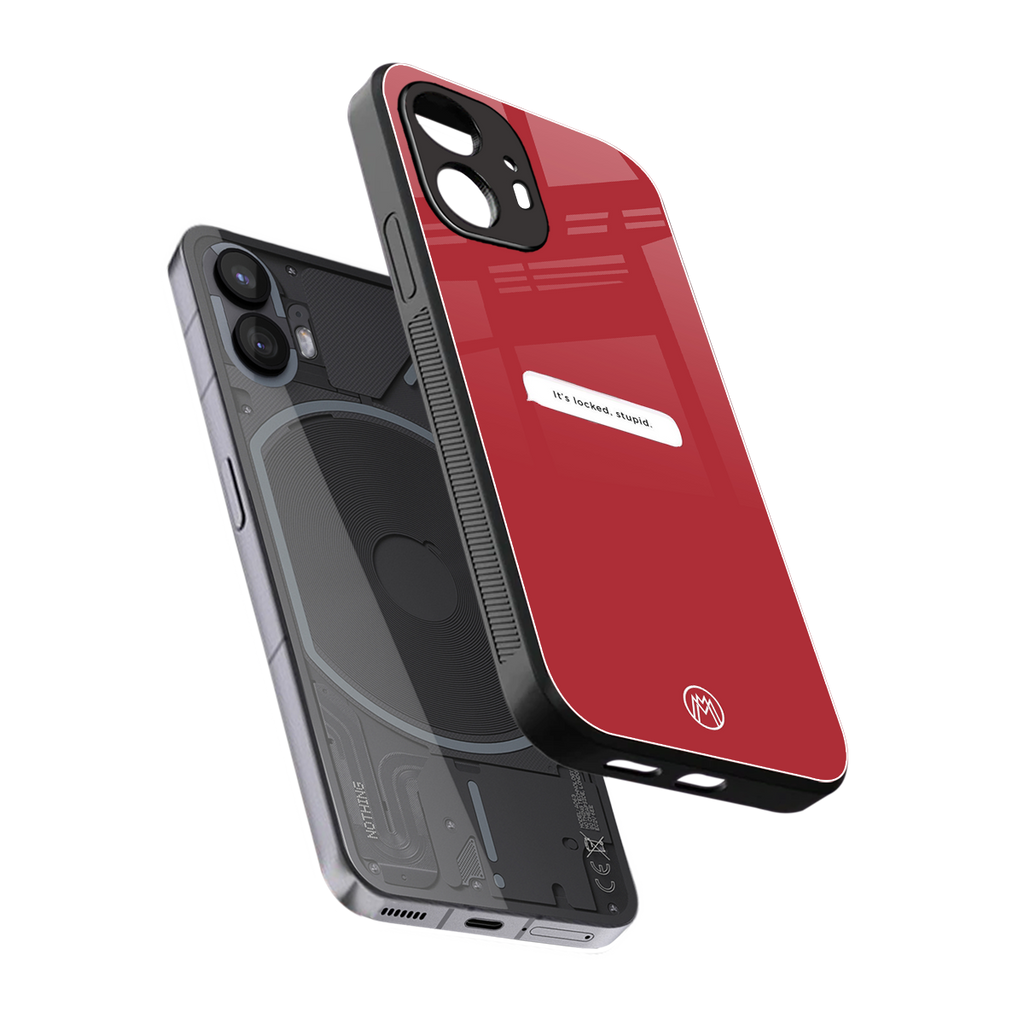 it's locked stupid back phone cover | glass case for nothing phone 2