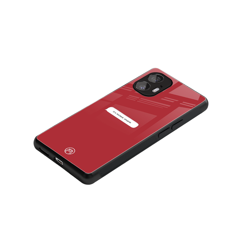 it's locked stupid back phone cover | glass case for nothing phone 2