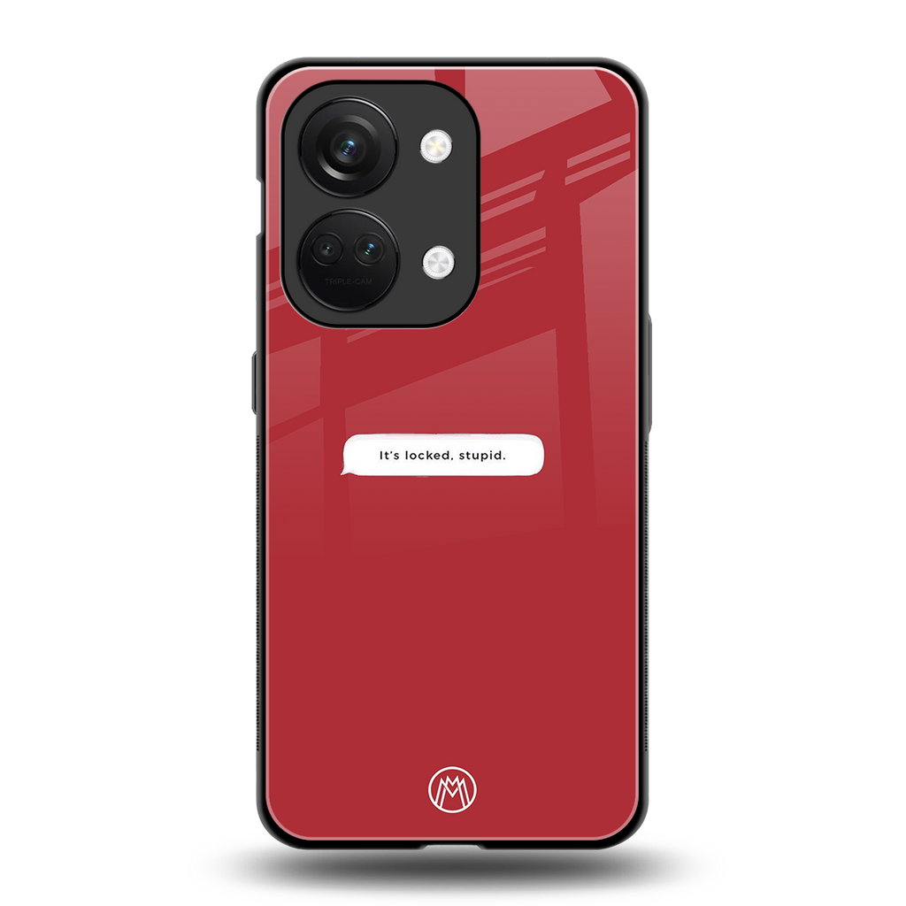 it's locked stupid back phone cover | glass case for oneplus nord 3