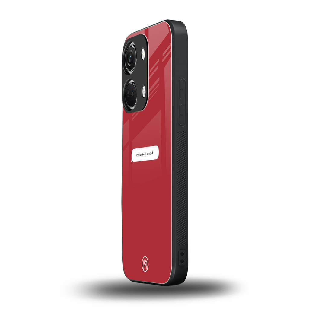 it's locked stupid back phone cover | glass case for oneplus nord 3