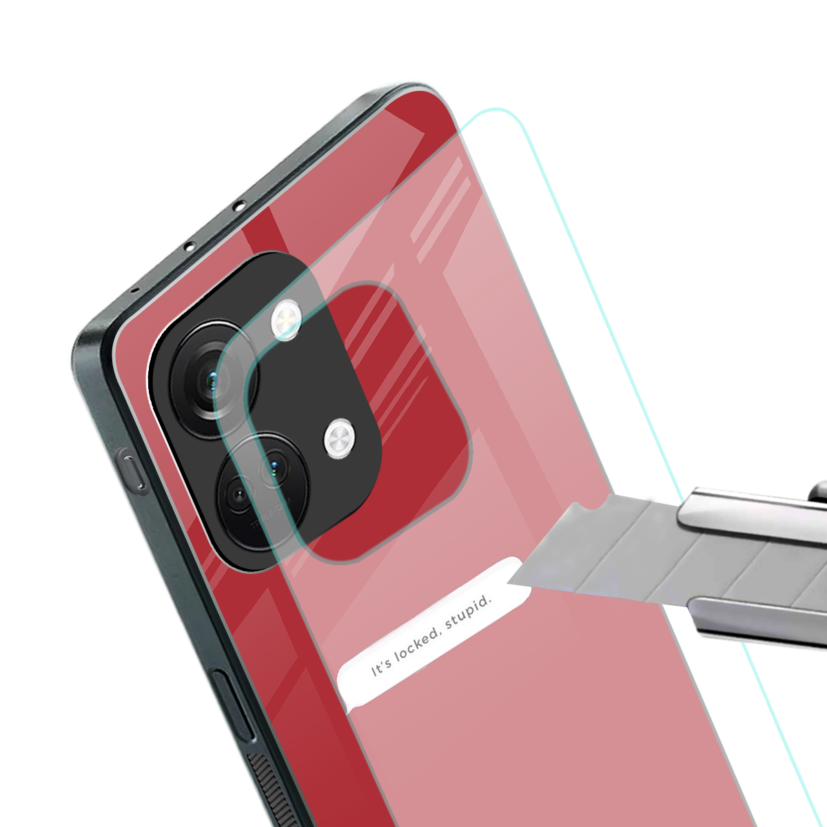 it's locked stupid back phone cover | glass case for oneplus nord 3