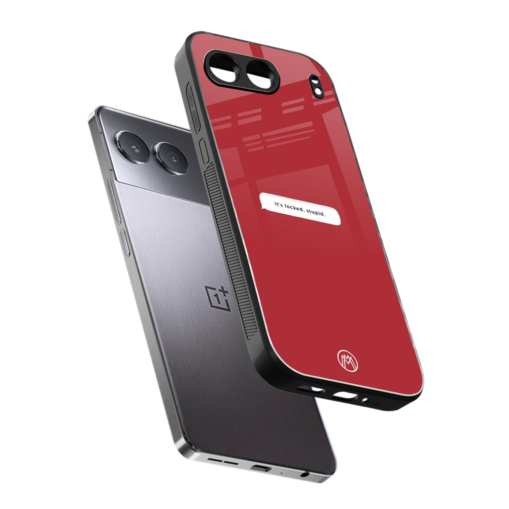 it's locked stupid back phone cover | glass case for oneplus nord 4