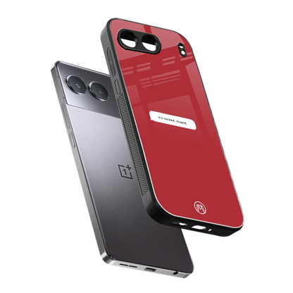 it's locked stupid back phone cover | glass case for oneplus nord 4