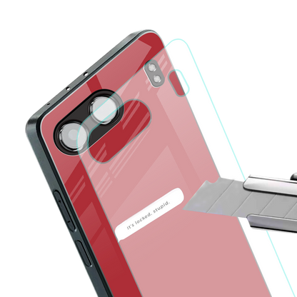 it's locked stupid back phone cover | glass case for oneplus nord 4