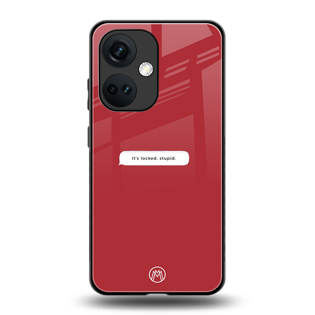 it's locked stupid back phone cover | glass case for oneplus nord ce 3
