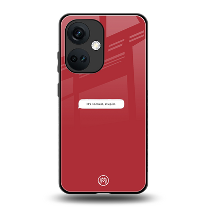 it's locked stupid back phone cover | glass case for oneplus nord ce 3