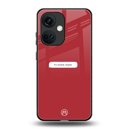 it's locked stupid back phone cover | glass case for oneplus nord ce 3