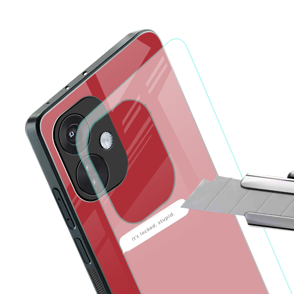 it's locked stupid back phone cover | glass case for oneplus nord ce 3