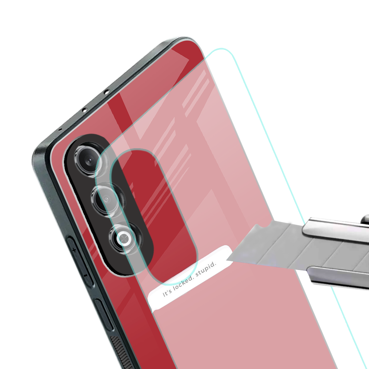 it's locked stupid back phone cover | glass case for oneplus nord ce 4