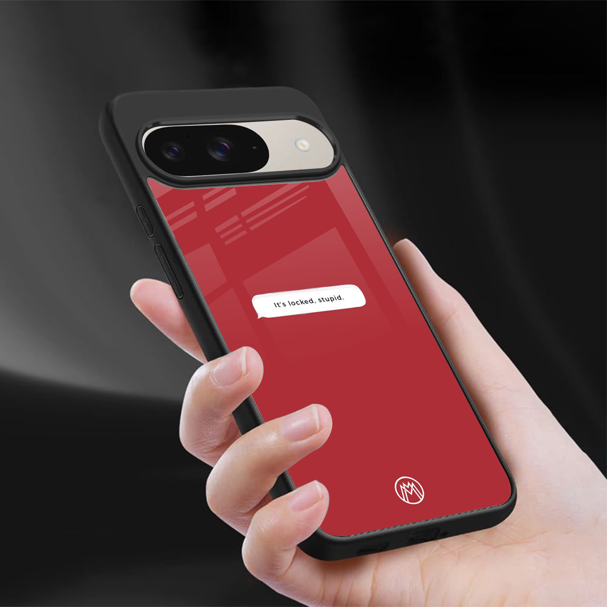 it's locked stupid back phone cover | glass case for google pixel 9