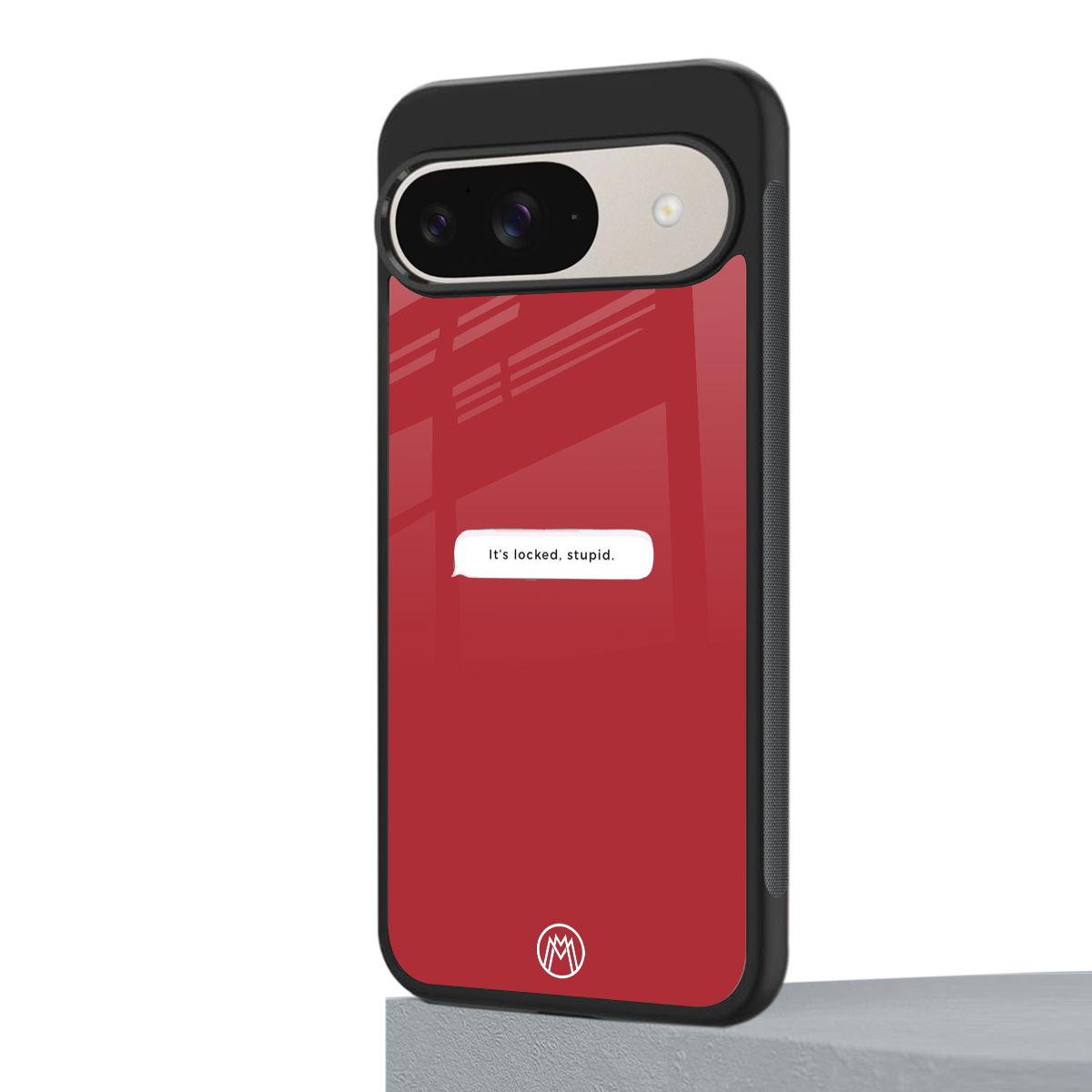 it's locked stupid back phone cover | glass case for google pixel 9