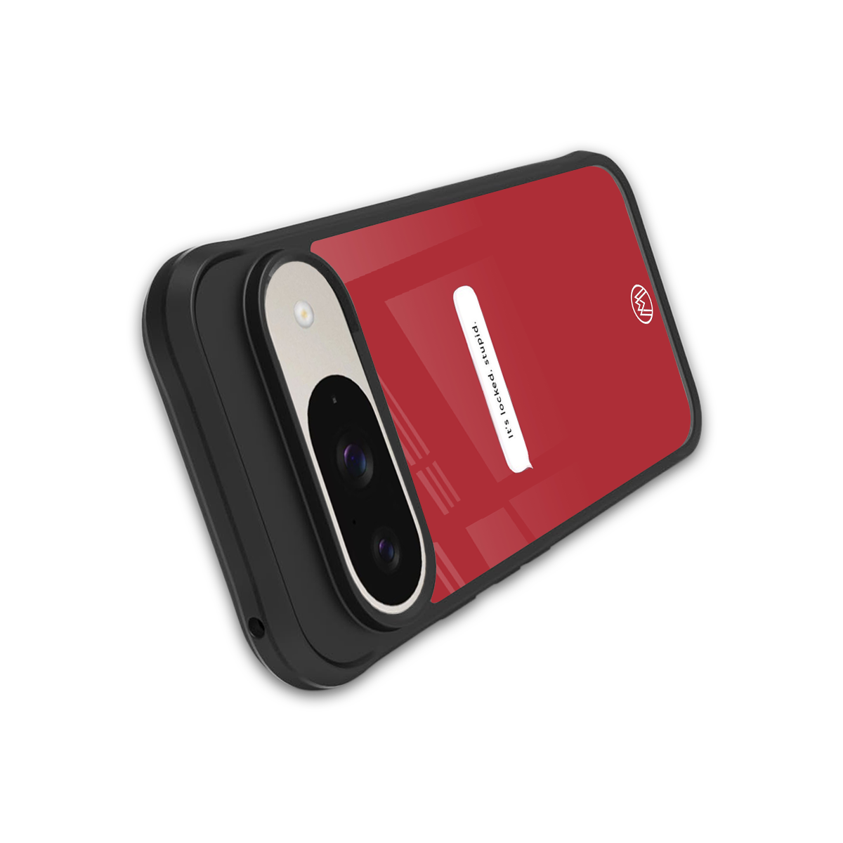 it's locked stupid back phone cover | glass case for google pixel 9