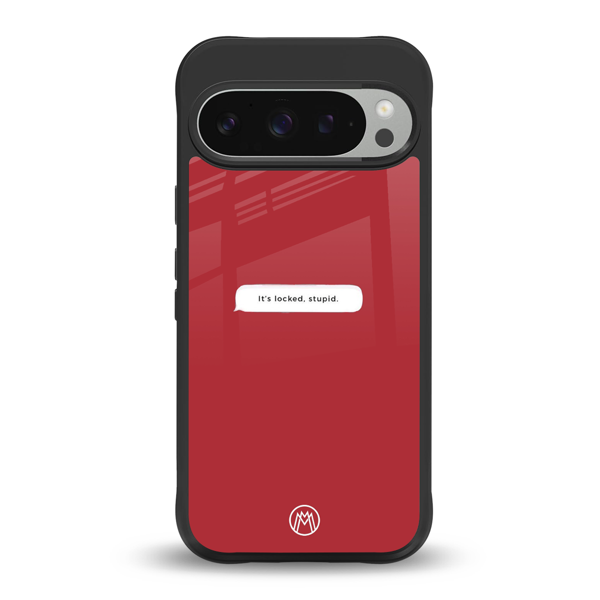 it's locked stupid back phone cover | glass case for google pixel 9 pro