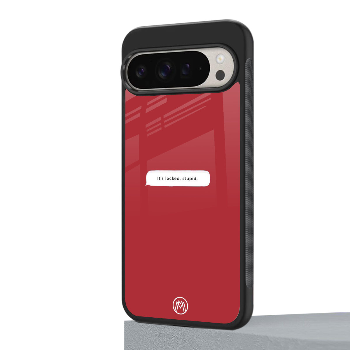 it's locked stupid back phone cover | glass case for google pixel 9 pro xl