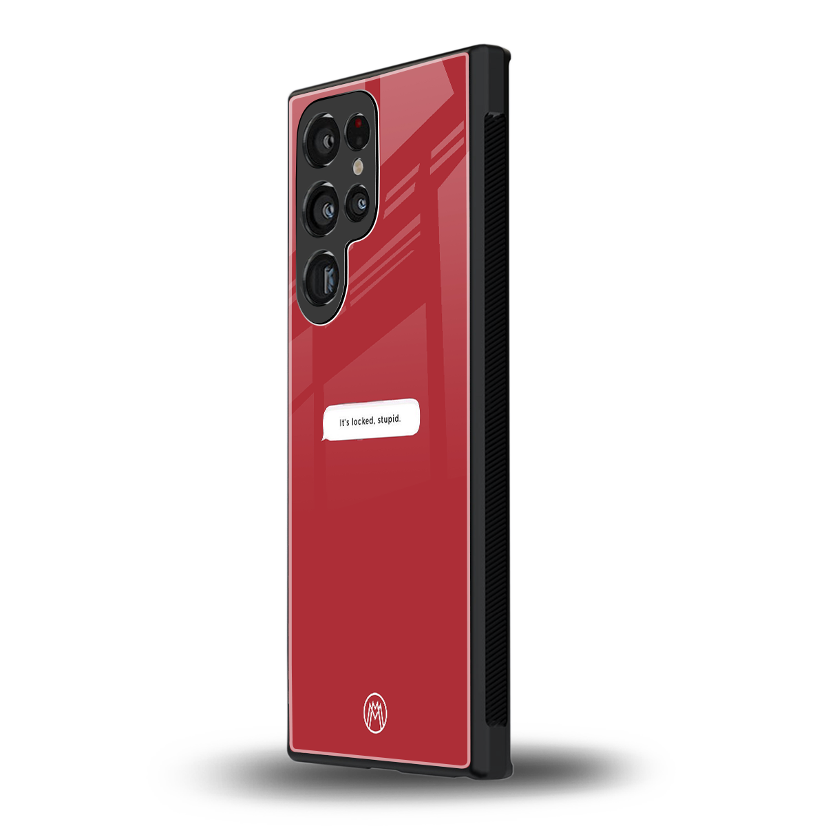 it's locked stupid back phone cover | glass case for samsung galaxy s23 ultra