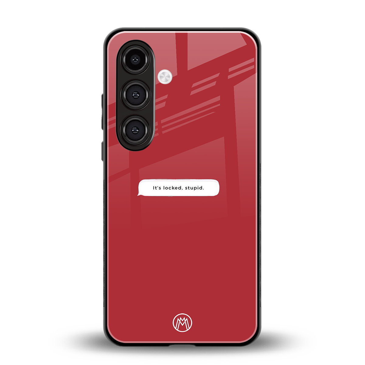 it's locked stupid back phone cover | glass case for samsung galaxy s23 plus