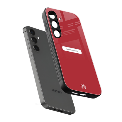 it's locked stupid back phone cover | glass case for samsung galaxy s24